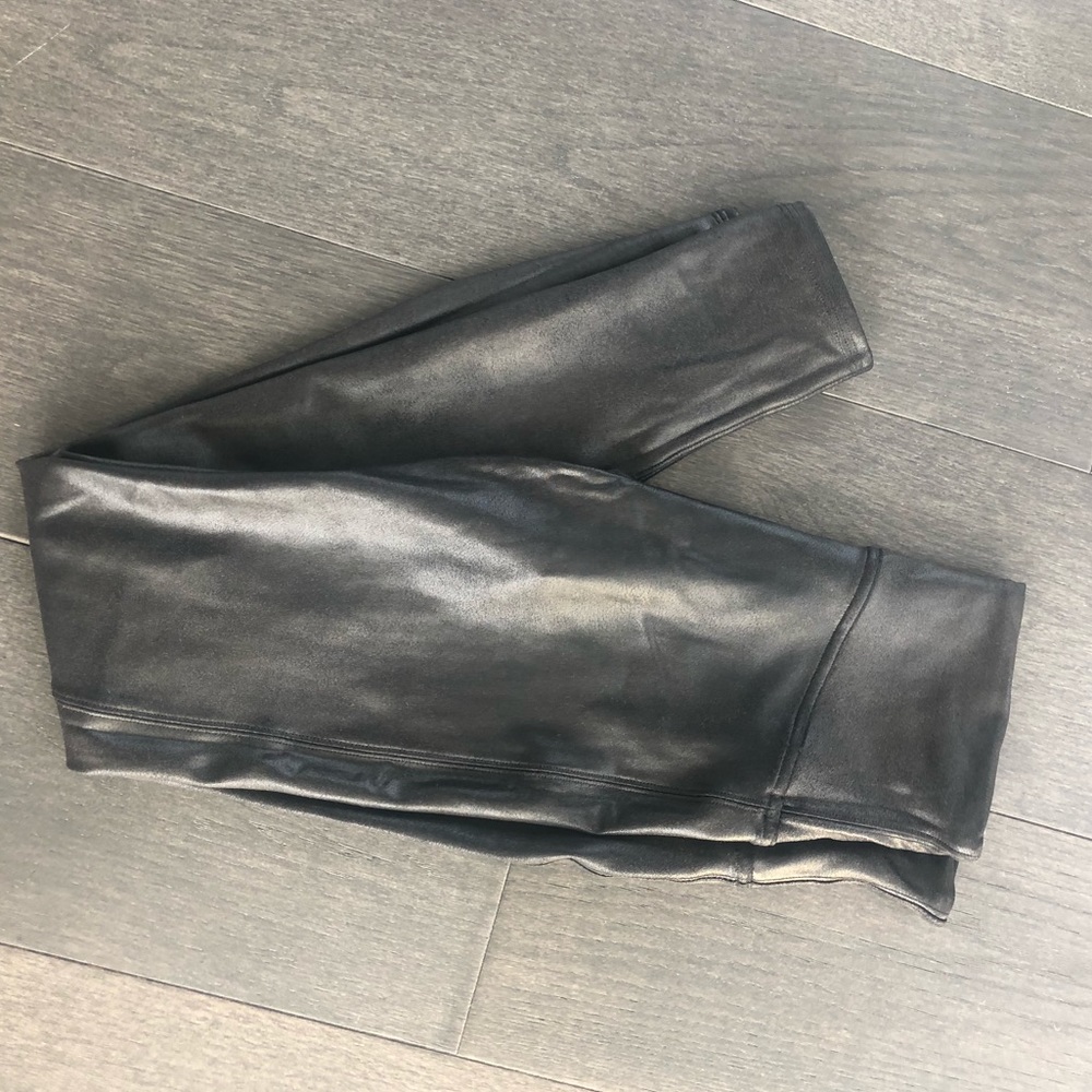 Spanx Faux Leather Leggings Black